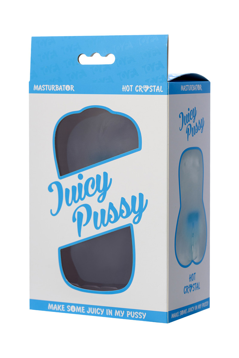 МАСТУРБАТОР РЕАЛИСТИЧНЫЙ TOYFA JUICY PUSSY HOT CRYSTAL, TPE, 14,5 СМ