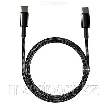 Type c 100watt кабель 1м Baseus в оплетке, фото 2