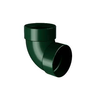 Отвод трубы Двухмуфтовый 87° Зеленый