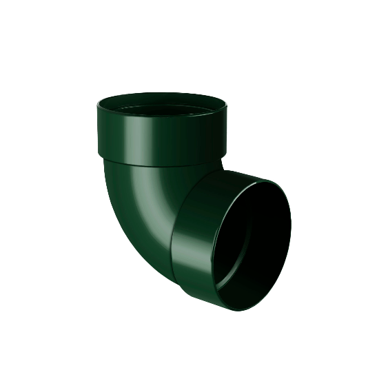 Отвод трубы Двухмуфтовый 87° Зеленый - фото 1 - id-p87246734
