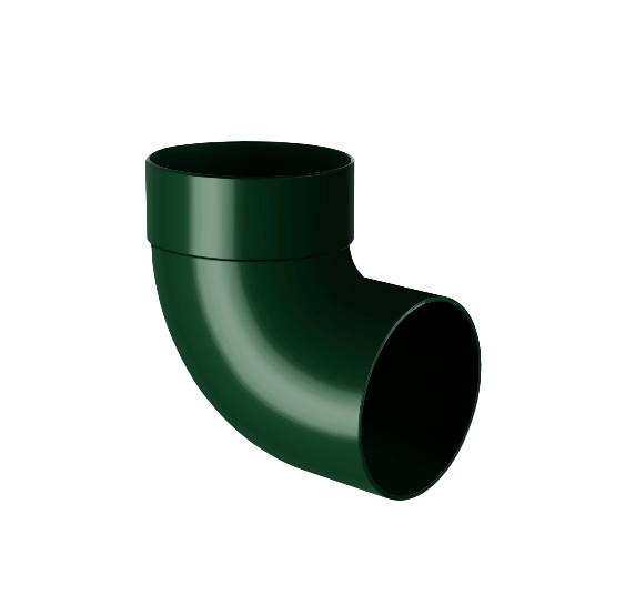 Отвод трубы Одномуфтовый 87° Зеленый