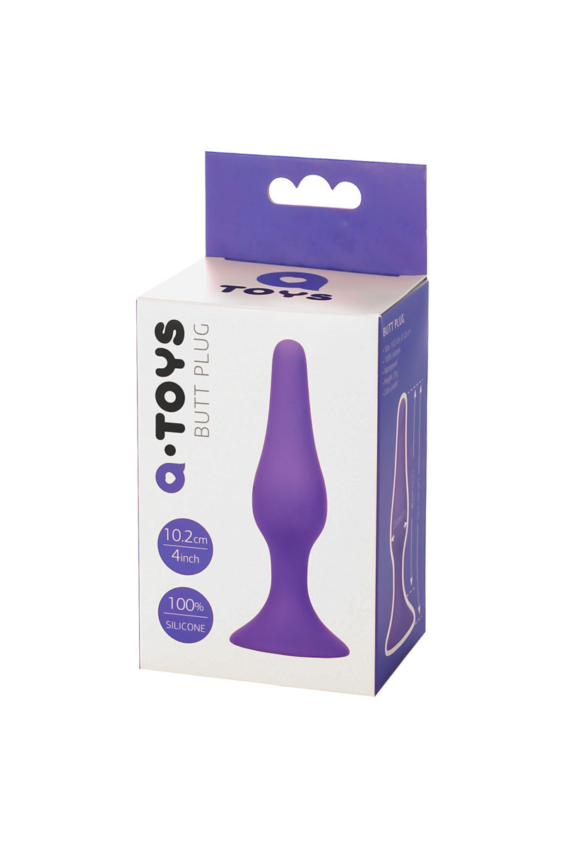 АНАЛЬНАЯ ВТУЛКА TOYFA A-TOYS, СИЛИКОН, ФИОЛЕТОВЫЙ, 10,2 СМ