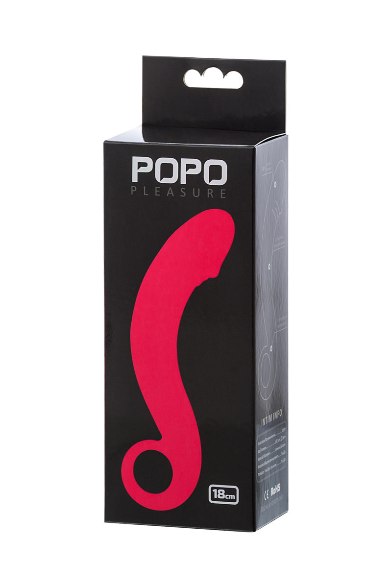 АНАЛЬНЫЙ СТИМУЛЯТОР TOYFA POPO PLEASURE СИЛИКОН, РОЗОВЫЙ, 18 СМ