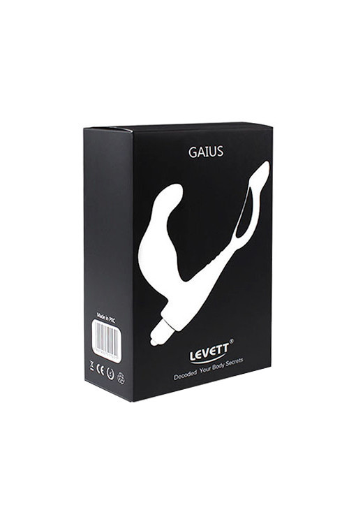 СТИМУЛЯТОР ПРОСТАТЫ LEVETT GAIUS С ДОПОЛНИТЕЛЬНЫМ КОЛЬЦОМ НА МОШОНКУ, ЧЁРНЫЙ
