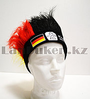 Карнавальная шапка для болельщиков парик тканевый с немецким флагом O'reilly's irish pub триколор