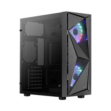Компьютерный корпус Aerocool, Glider Cosmo-G-BK-v1 уценка. трещина 1 см, фото 2