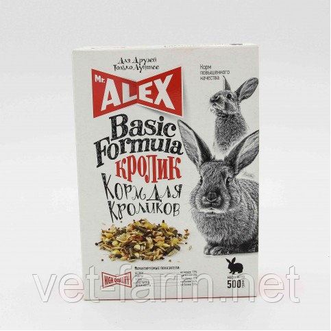 Mr.Alex Корм Для Кроликов "Кролик" , Basic 500г