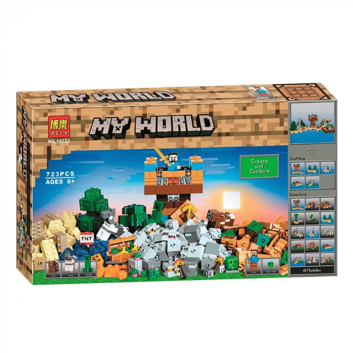 Bela My World 10733 Конструктор Крафт 2.0, Майнкрафт (Аналог LEGO 21135)