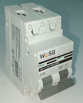 Автоматический выключатель WESA 2P-40А 230/400V