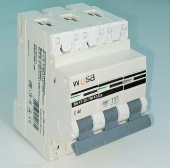 Автоматический выключатель WESA 3P-40А 230/400V