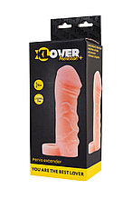 НАСАДКА TOYFA XLOVER INCREASE+ ДЛЯ УВЕЛИЧЕНИЯ РАЗМЕРА, РЕАЛИСТИЧНАЯ, С КОЛЬЦОМ, TPR, ТЕЛЕСНЫЙ 16 СМ