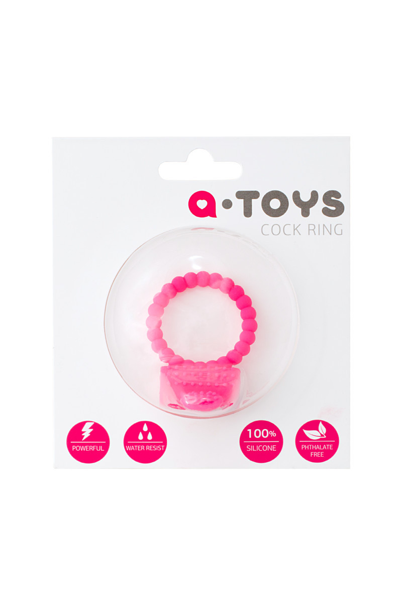 ЭРЕКЦИОННОЕ КОЛЬЦО НА ПЕНИС TOYFA A-TOYS , СИЛИКОН, РОЗОВЫЙ, Ø3,5 СМ