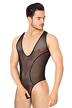 БОДИ ИЗ СЕТКИ МУЖСКОЕ SOFTLINE COLLECTION, ЧЕРНОЕ, M/L