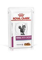 Royal Canin Renal Feline with Chicken курица в соусе, влажный корм для кошек поддерживающий функцию почек