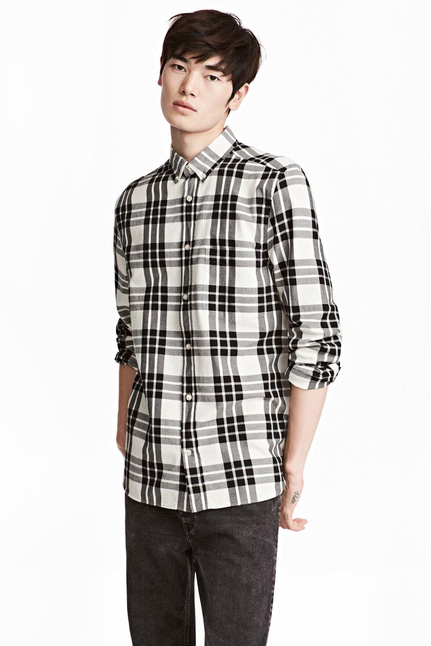 H&M Рубашка мужская - Е2
