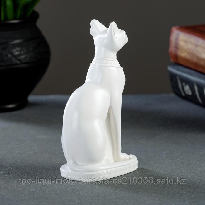 Фигура "Кошка египетская" 13х7см, белая / мраморная крошка - фото 2 - id-p87267333
