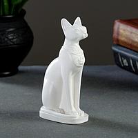 Фигура "Кошка египетская" 13х7см, белая / мраморная крошка, фото 1