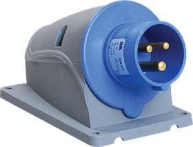 Вилка стационарная ССИ-513 16А-6ч/200-250В 2Р+РЕ IP44 MAGNUM ИЭК