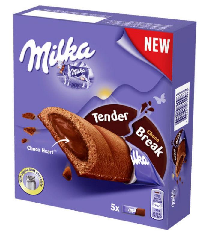Бисквит Milka Tender Break Choco (черные) 130г (12шт - упак) - фото 1 - id-p87272354