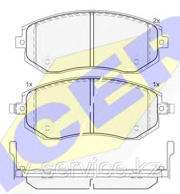 Тормозные колодки GROSS-270(REMSA 951.11)