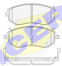 Тормозные колодки GROSS-270(REMSA 951.11)