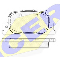 Тормозные колодки GROSS-284(REMSA 801.00)