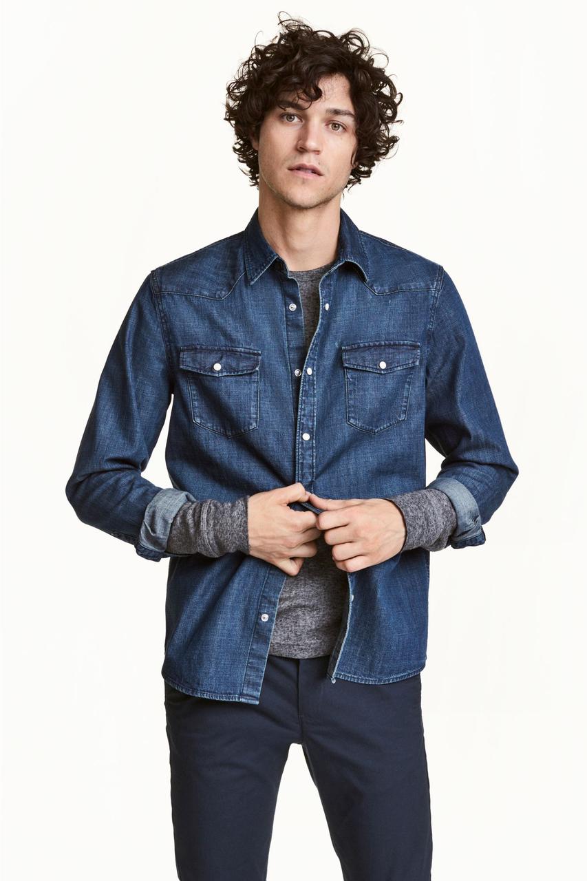 H&M Рубашка мужская - Е2