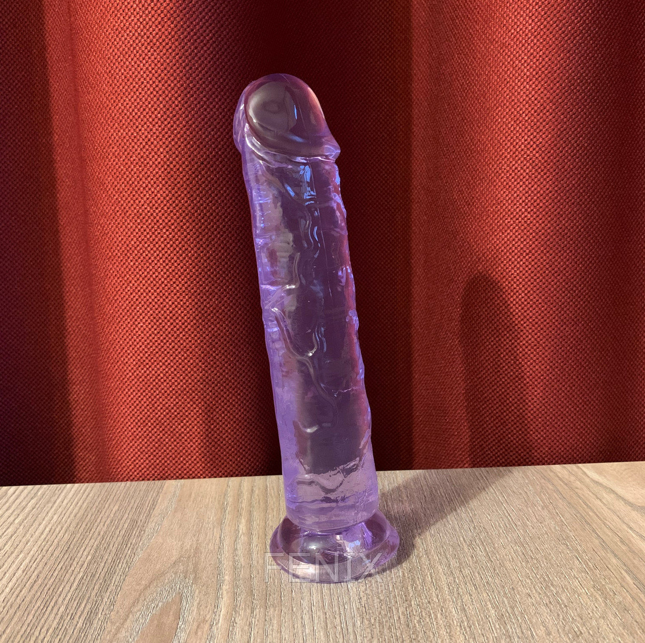 Фиолетовый фаллоимитатор нереалистик 19.5 см на присоске