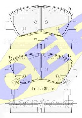 Тормозные колодки GROSS-658(REMSA 1488.02)