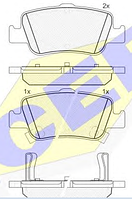 Тормозные колодки GROSS-688(REMSA 1356.02)