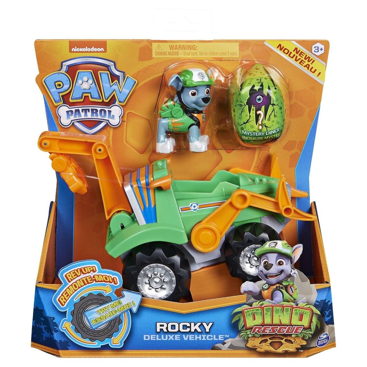 Paw Patrol "Дино Миссия" Инерционная Машинка Рокки и дино-сюрприз, Щенячий патруль