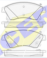 Тормозные колодки KEBONO-661(REMSA 1431.12)