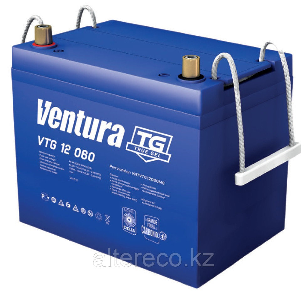 Тяговый аккумулятор Ventura VTG 12 060 (12В, 59/75Ач)