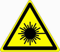 Знак "Опасно! Лазерное излучение"