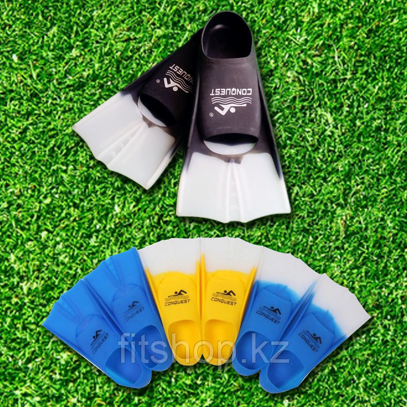 Ласты для плавания в бассейне короткие тренировочные размер 42-44