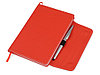 Блокнот A5 Horsens с шариковой ручкой-стилусом, красный, фото 2