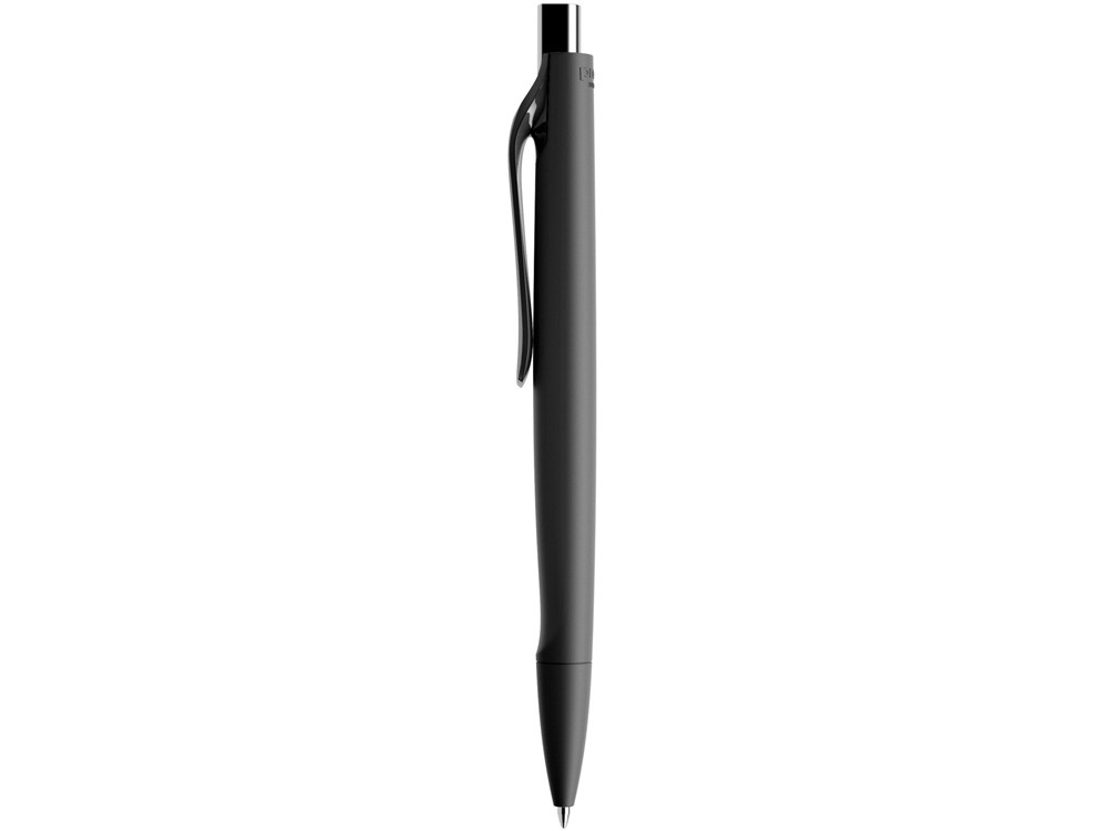Ручка пластиковая шариковая Prodir ds6prr-Z75 софт-тач, черный с серебристой кнопкой - фото 2 - id-p87292287