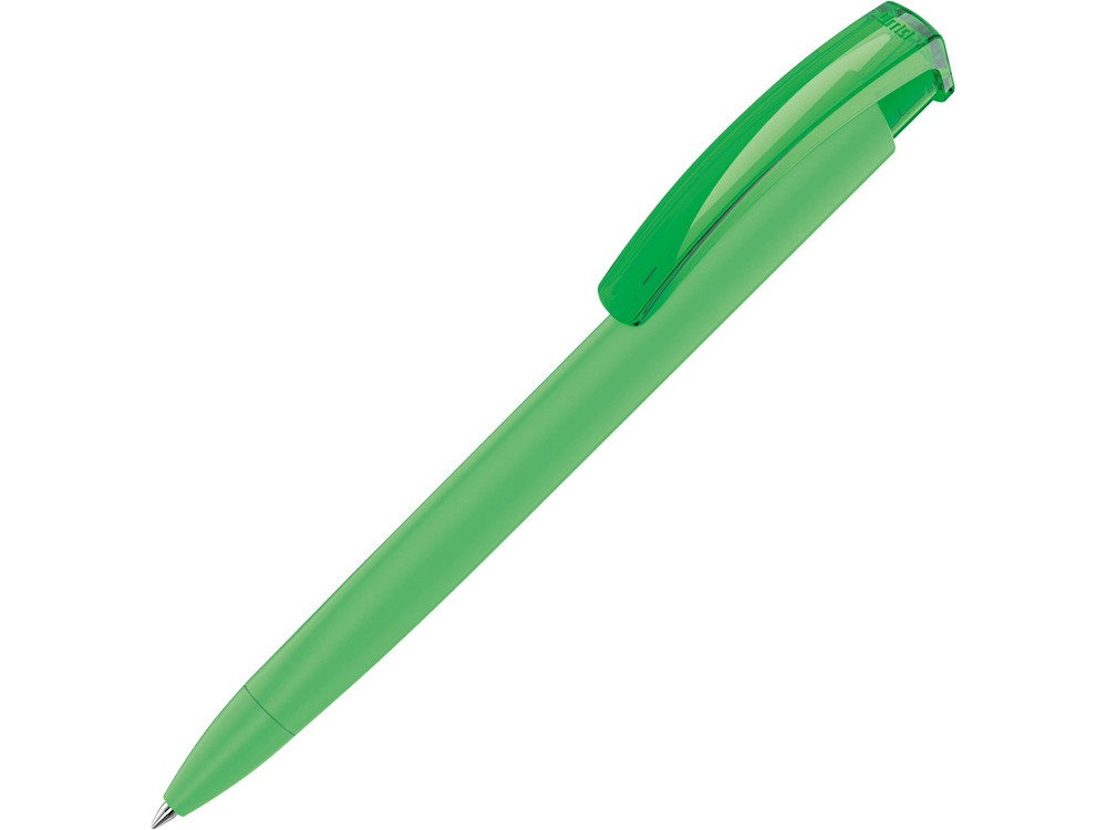 Ручка шариковая трехгранная UMA TRINITY K transparent GUM, soft-touch, зеленое яблоко - фото 1 - id-p87292862