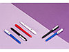 Ручка шариковая Pigra модель P03 PRM софт-тач, синий/белый, фото 4