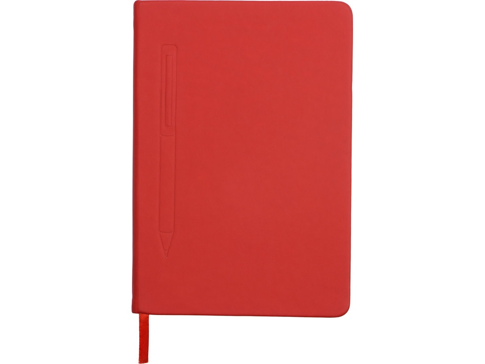 Блокнот А5 Magnet 14,3*21 с магнитным держателем для ручки, красный - фото 4 - id-p87294399