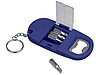 Брелок-открывалка с отвертками и фонариком Uni, софт-тач, синий, фото 2
