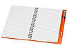 Блокнот Контакт с ручкой, оранжевый, фото 3