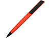 Ручка пластиковая soft-touch шариковая Taper, красный/черный, фото 2