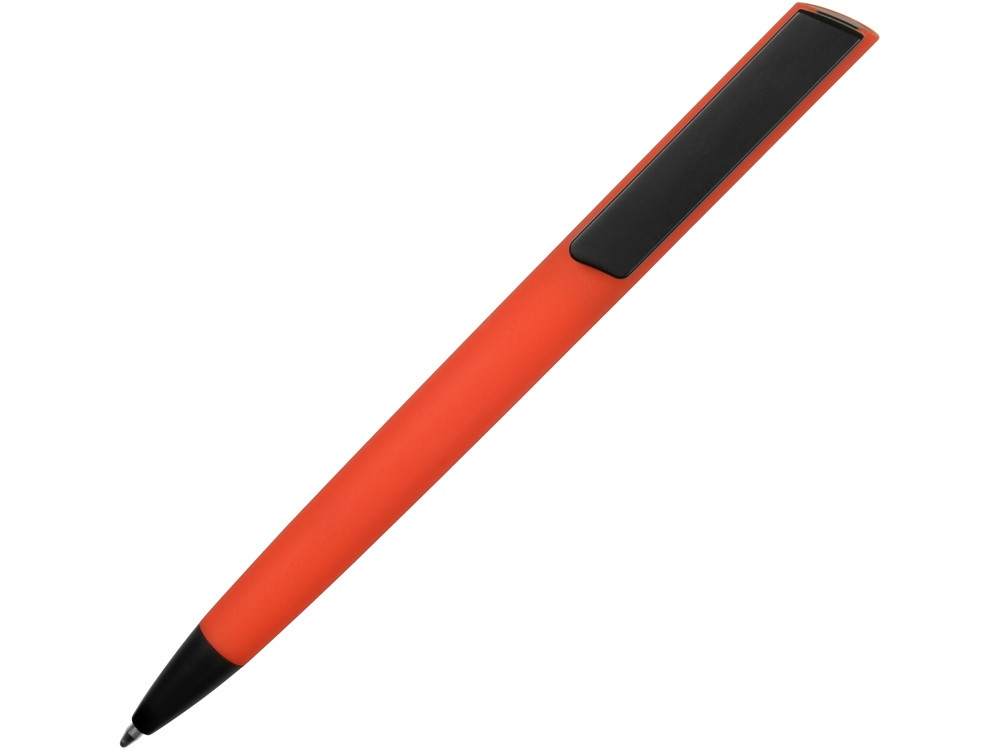 Ручка пластиковая soft-touch шариковая Taper, красный/черный - фото 2 - id-p87293076