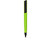 Ручка пластиковая soft-touch шариковая Taper, зеленое яблоко/черный, фото 2
