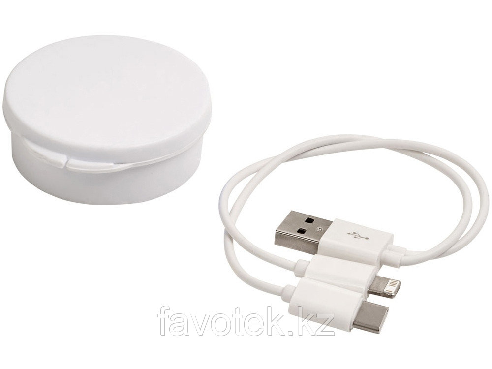 Кабель для зарядки Versa 3-в-1 в футляре, белый