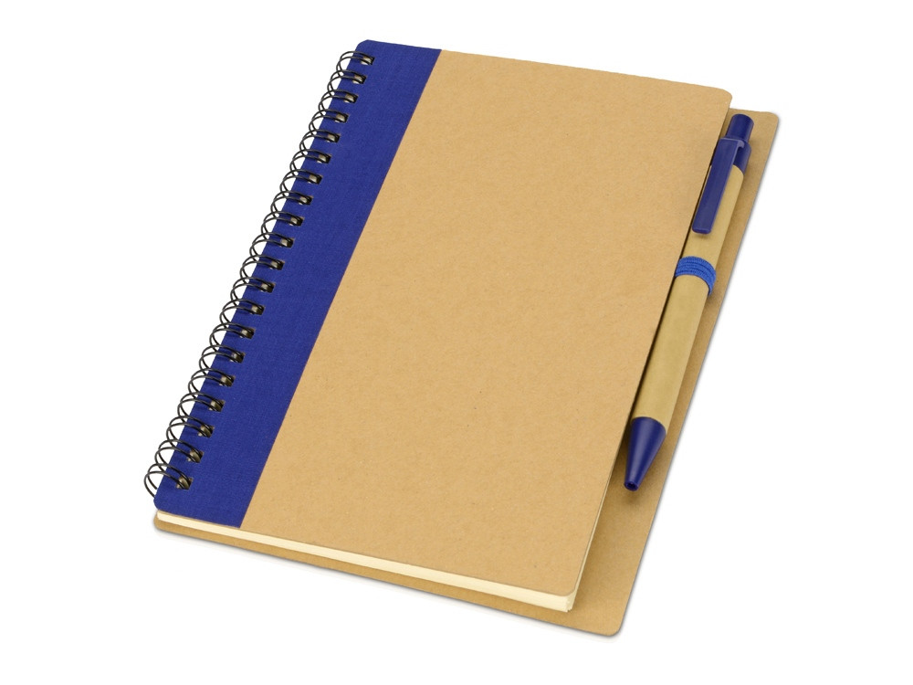 Блокнот Priestly с ручкой, синий - фото 1 - id-p87290368