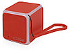 Портативная колонка Cube с подсветкой, красный, фото 2