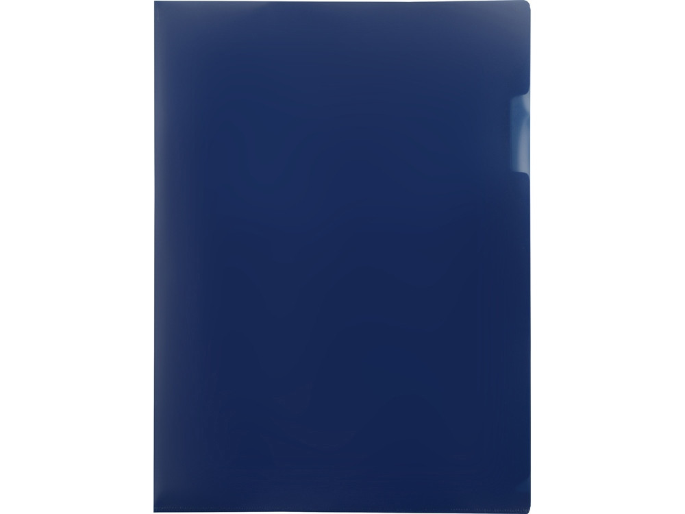 Папка- уголок, для формата А4, плотность 180 мкм, синий матовый - фото 3 - id-p87292125