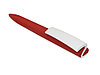 Ручка пластиковая soft-touch шариковая Zorro, красный/белый, фото 5